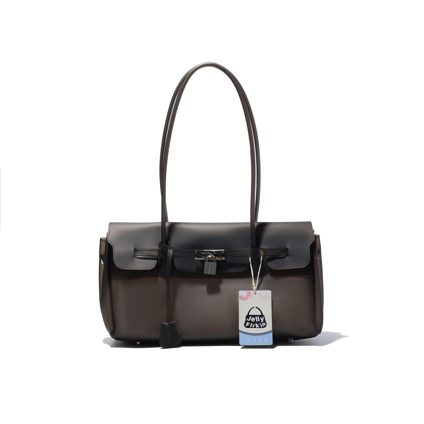 Jelly Firkin Two-Way Bag in Black