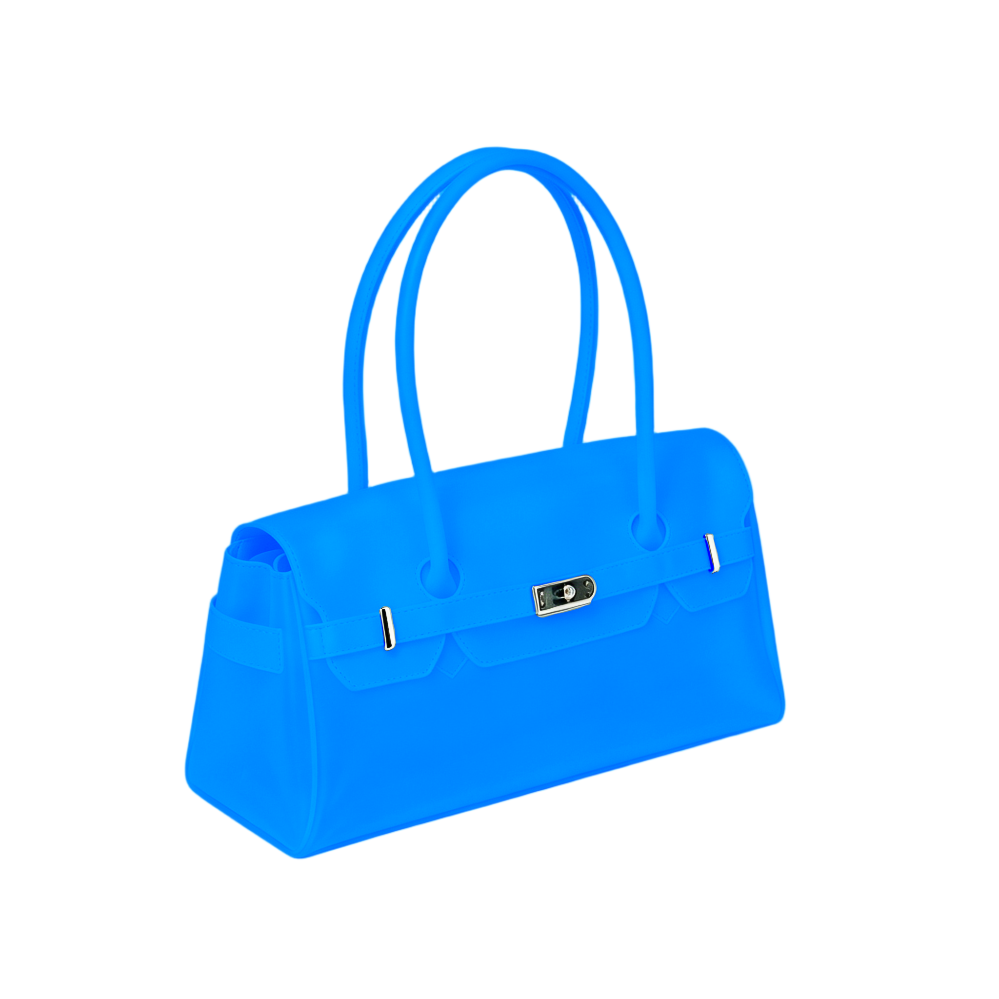 Jelly Firkin Two-Way Bag in Neon Blue