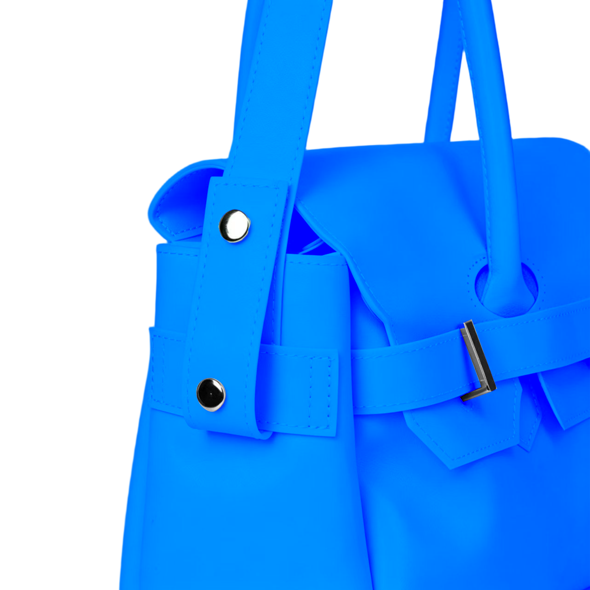Jelly Firkin Two-Way Bag in Neon Blue