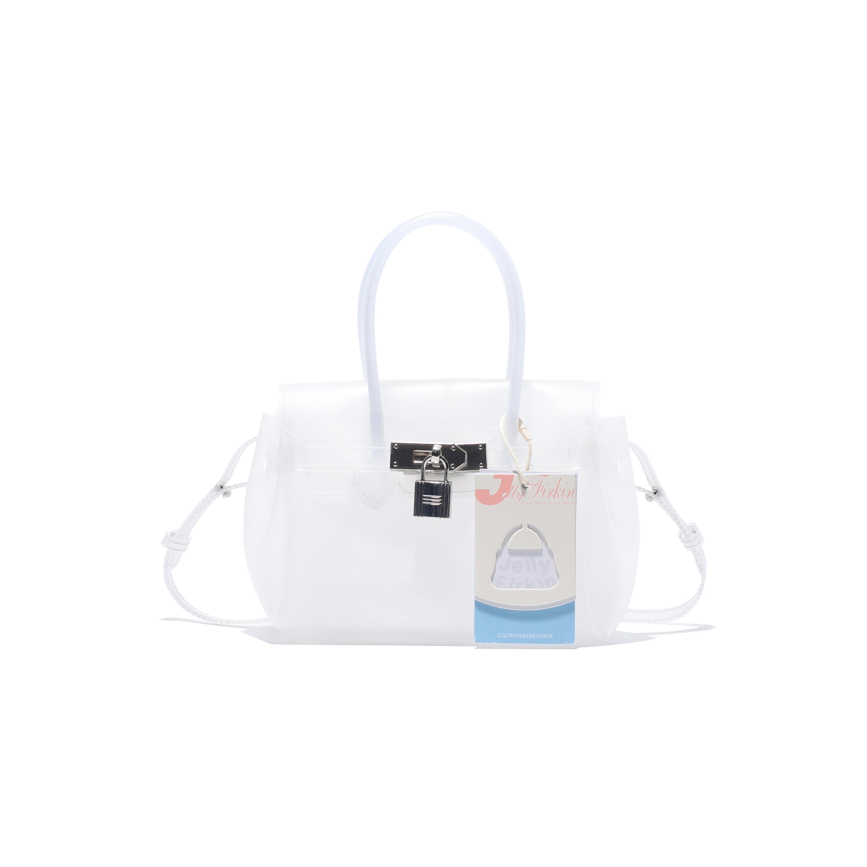 Jelly Firkin Mini Crossbody Bag in Crystal Clear
