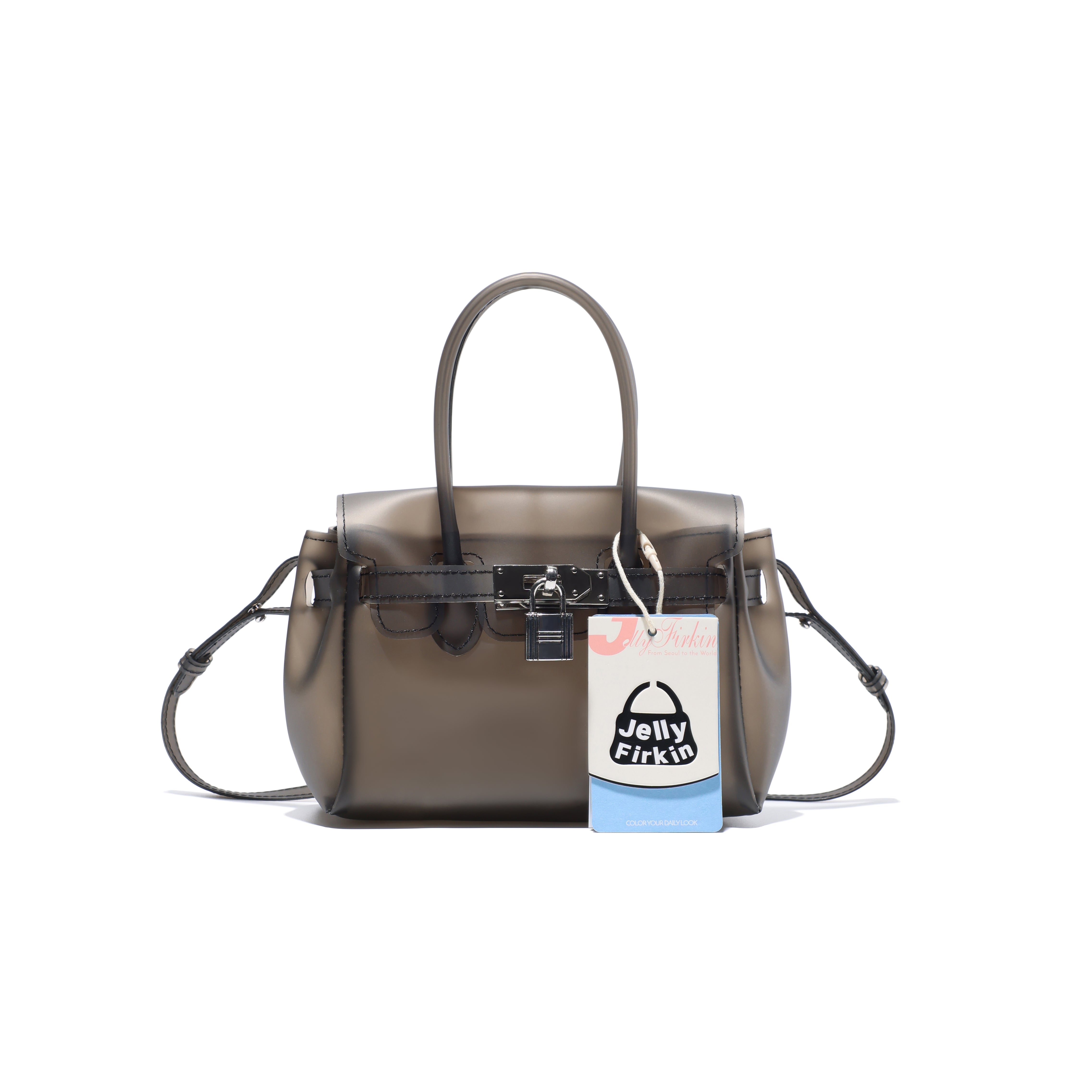 Jelly Firkin Mini Crossbody Bag in Black