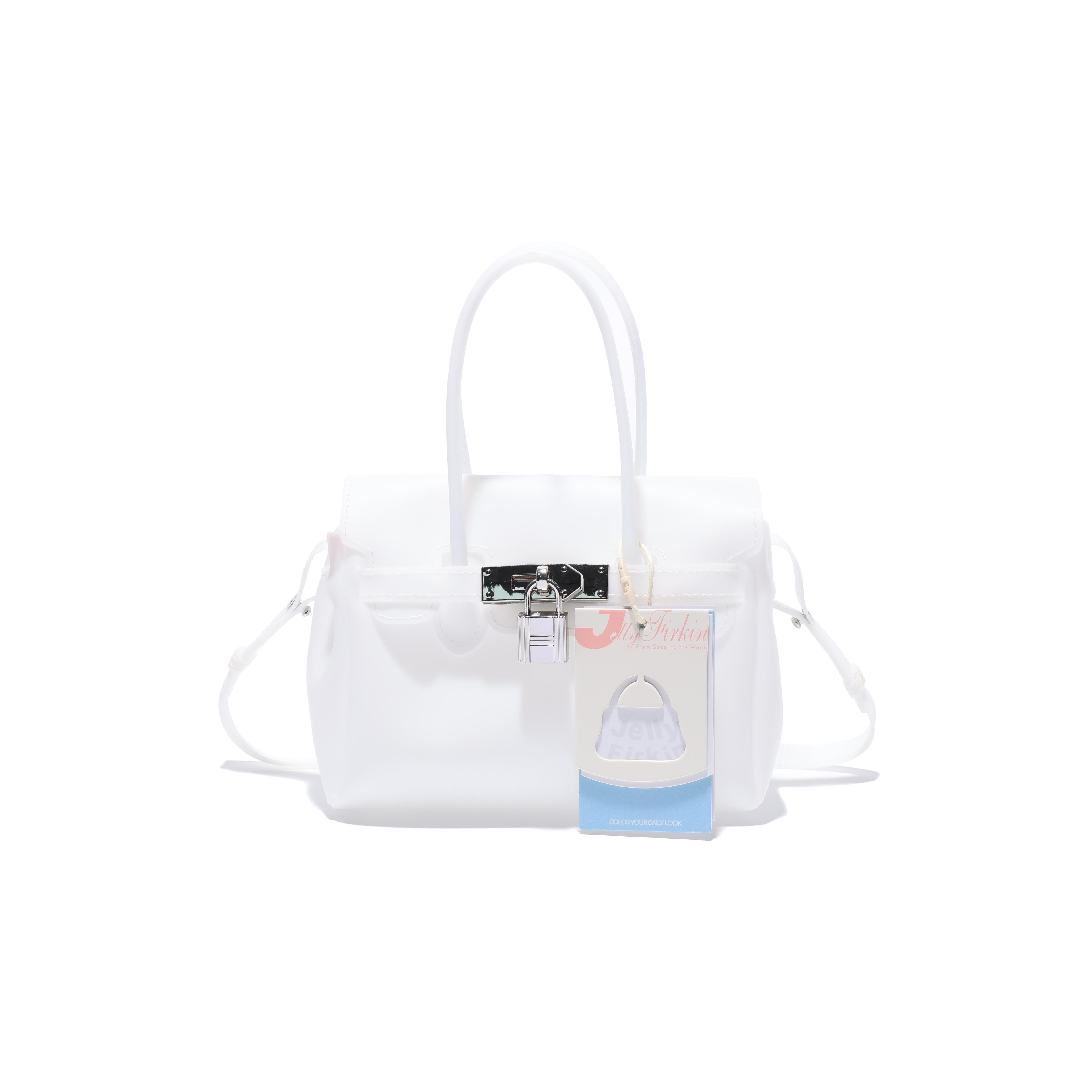 Jelly Firkin Mini Crossbody Bag in White