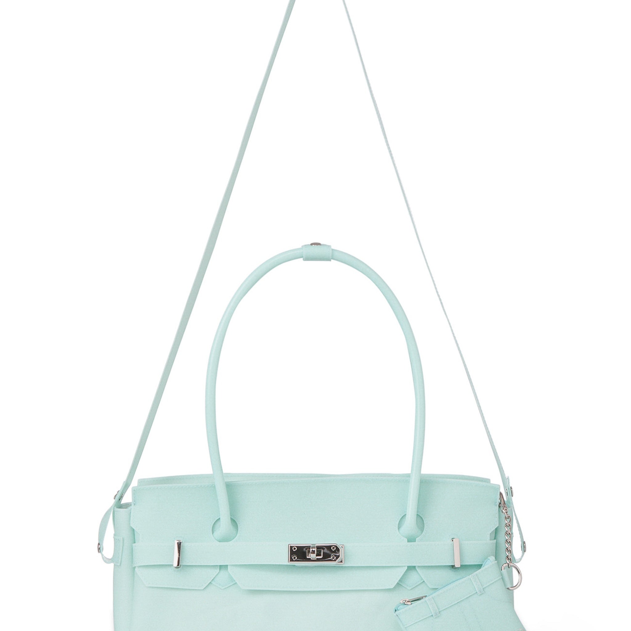 JELLY FIRKIN TWO-WAY BAG IN ICE BLUE
