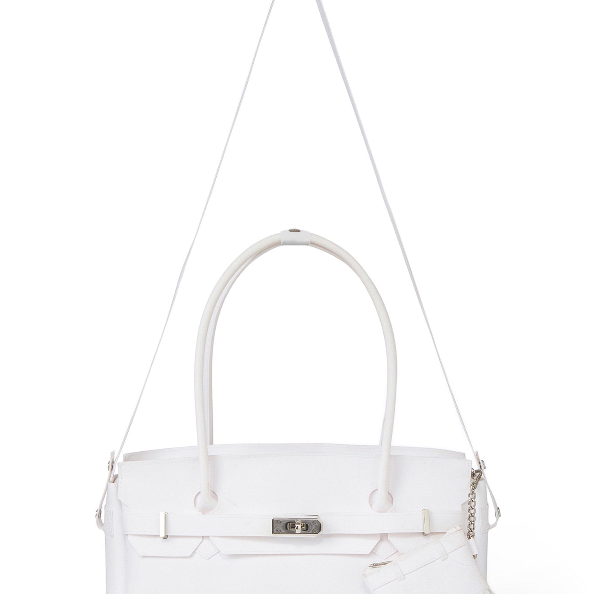 JELLY FIRKIN TWO-WAY BAG IN WHITE