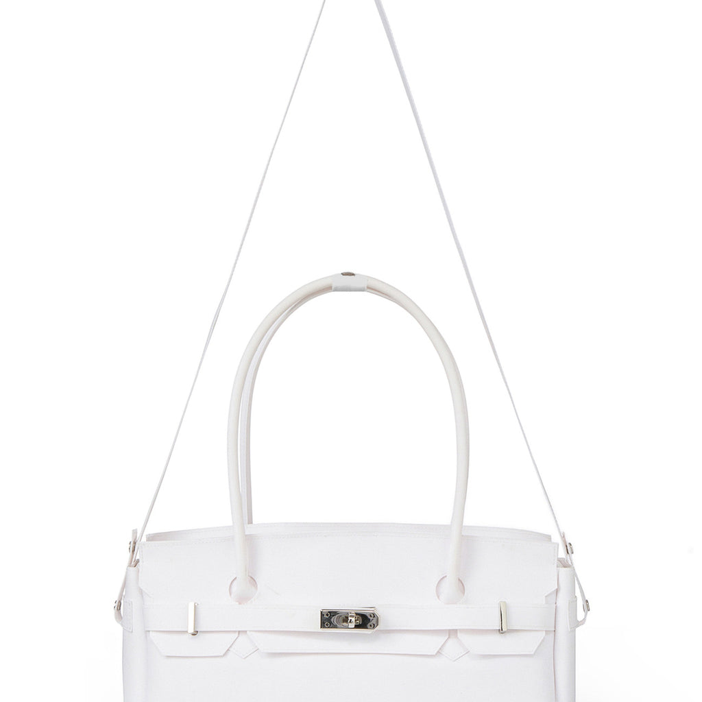JELLY FIRKIN TWO-WAY BAG IN WHITE