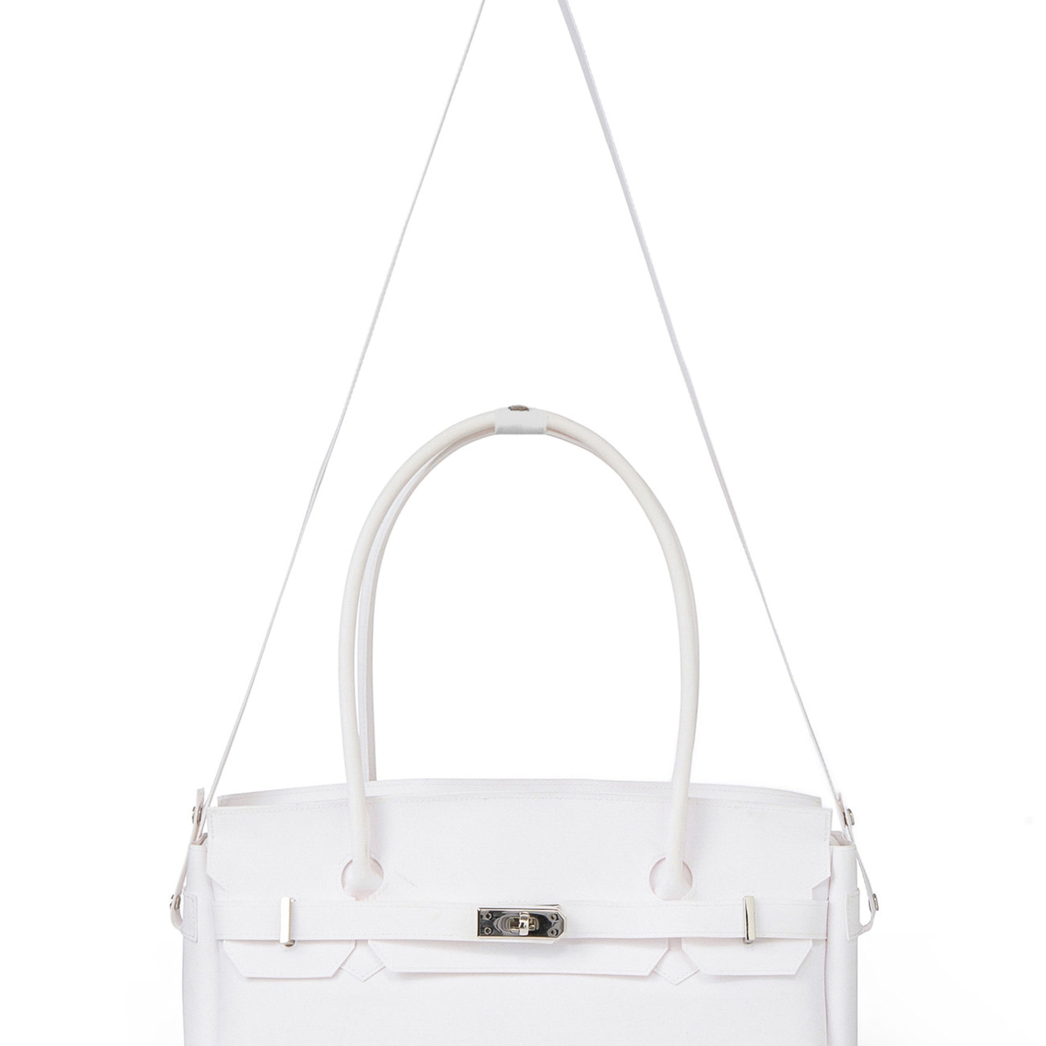 JELLY FIRKIN TWO-WAY BAG IN WHITE